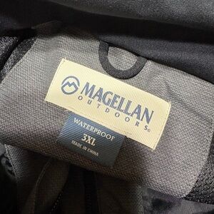 Magellan Outdoors Charcoal Waterproof Jacket 3XL